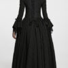 Robe de mariée princesse roses noires