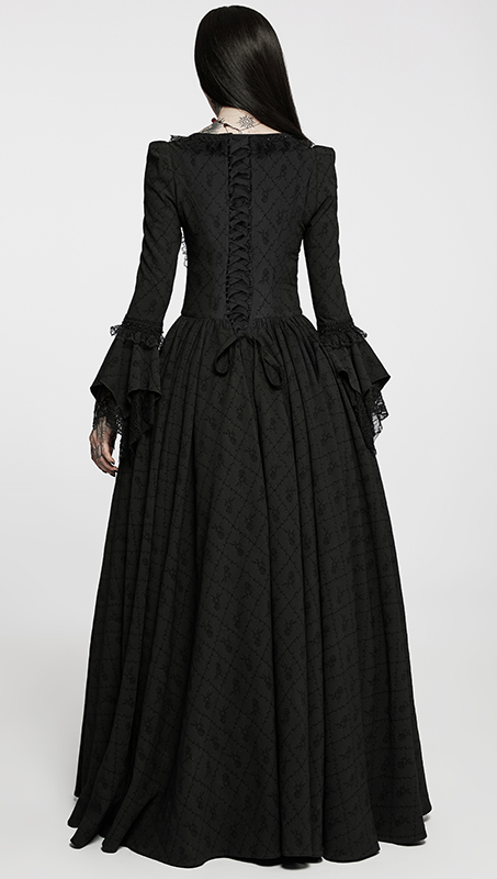 Robe de mariée princesse roses noires