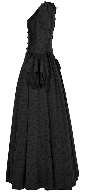 Robe de mariée princesse roses noires