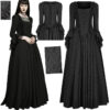 Robe de mariée princesse roses noires