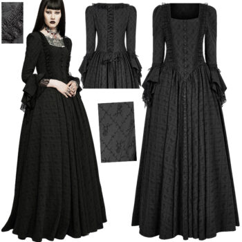 Robe de mariée princesse roses noires