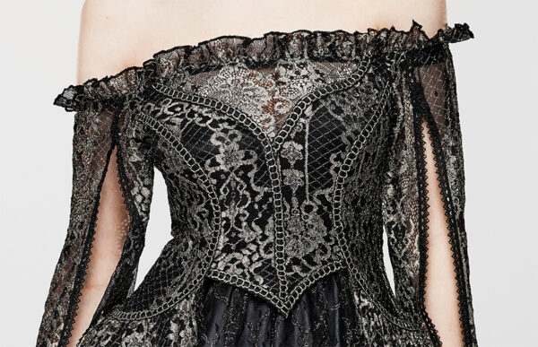 Robe de mariée elfique dorée