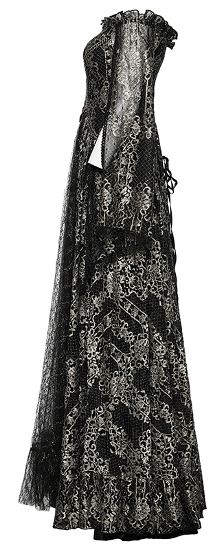 Robe de mariée elfique dorée