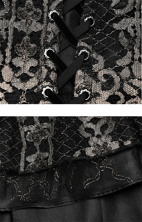 Robe de mariée elfique dorée