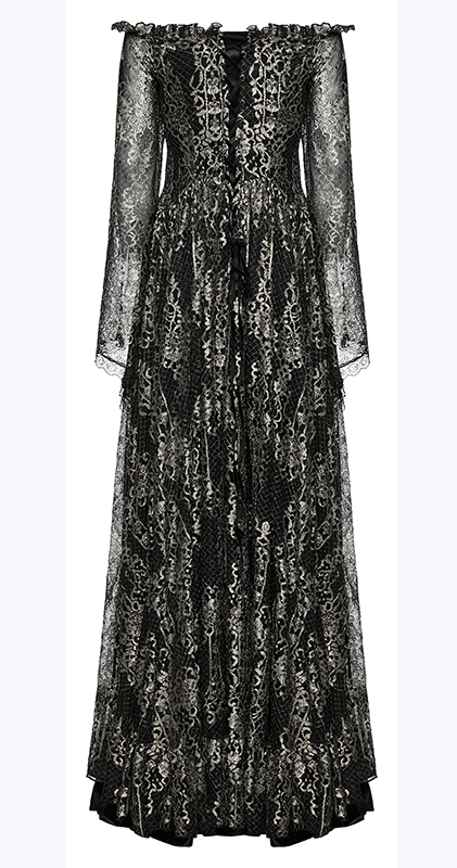 Robe de mariée elfique dorée