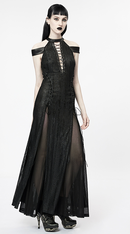 Robe à paillettes avec cape amovible