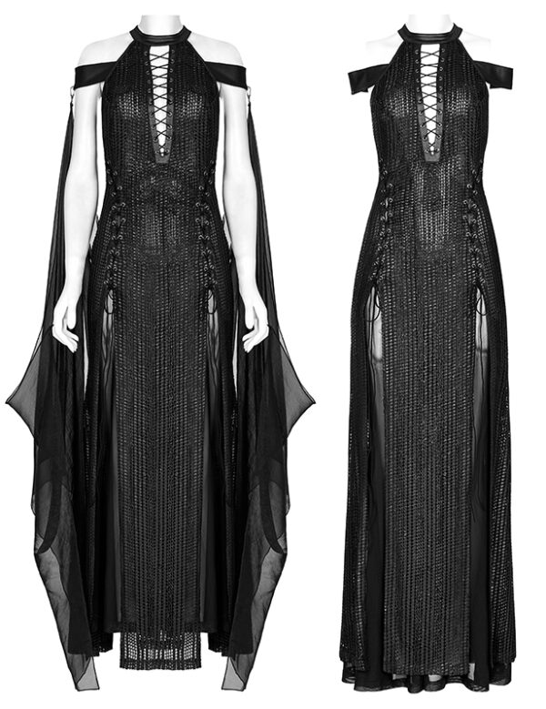 Robe à paillettes avec cape amovible