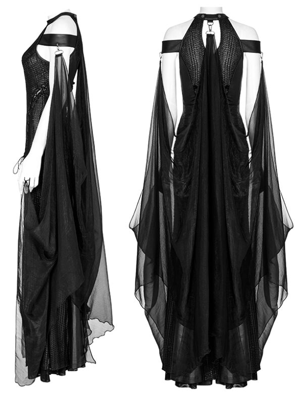 Robe à paillettes avec cape amovible