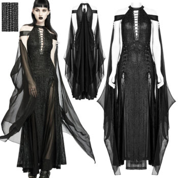 Robe à paillettes avec cape amovible