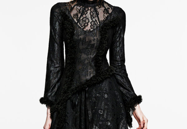 Robe de mariée victorienne destroy