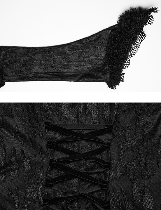 Robe de mariée victorienne destroy