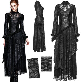 Robe de mariée victorienne destroy