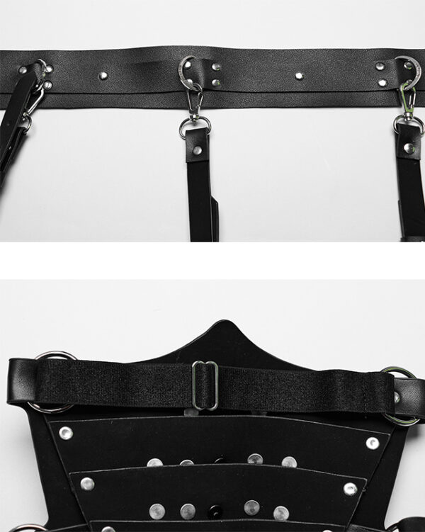 Harnais avec épaulettes à spikes Harnais avec épaulettes à spikes