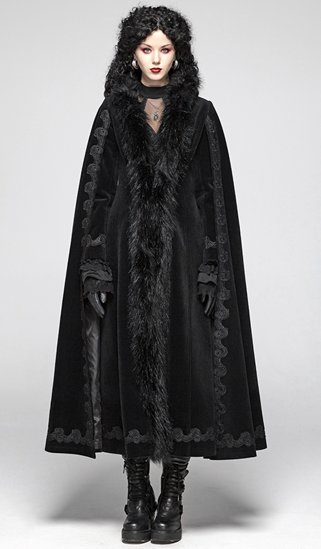 Manteau manches cape