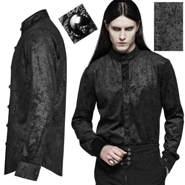 Chemise en velours Paisley