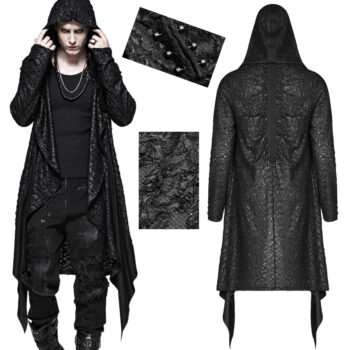 Cardigan destroy à grande capuche