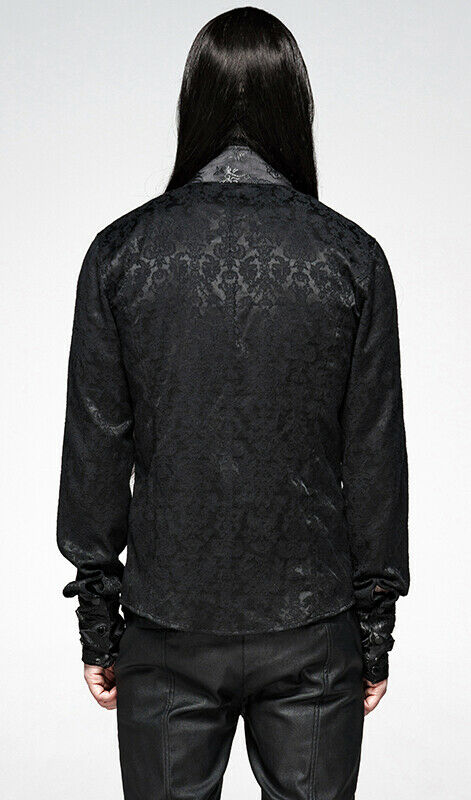 Chemise en damas à fermoirs