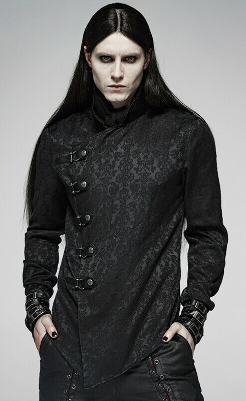 Chemise en damas à fermoirs