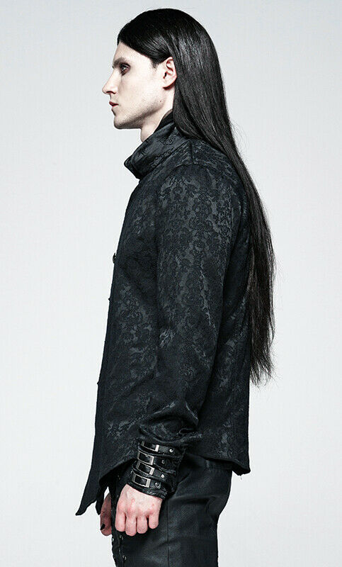 Chemise en damas à fermoirs