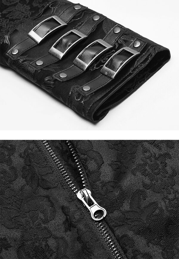 Chemise en damas à fermoirs