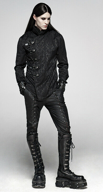 Chemise en damas à fermoirs