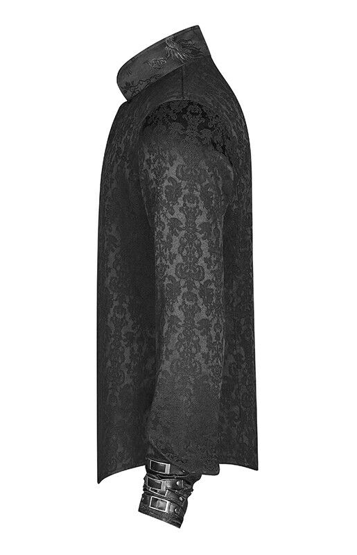 Chemise en damas à fermoirs