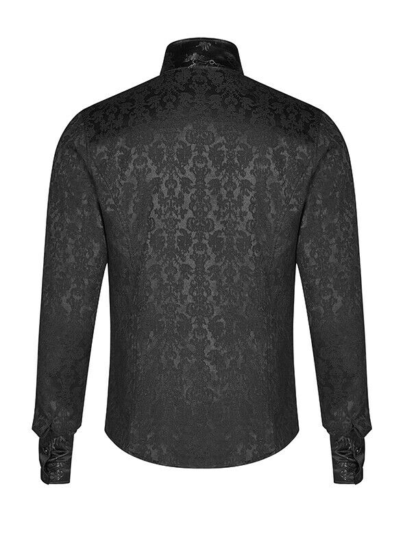 Chemise en damas à fermoirs