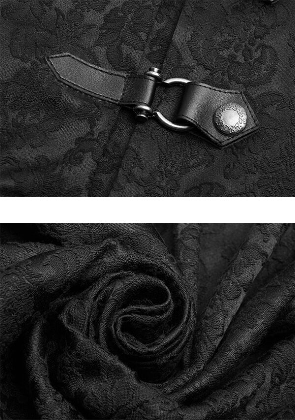 Chemise en damas à fermoirs