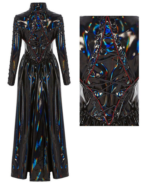 Manteau vinyle reflets scarabée