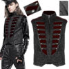 Gilet jacquard officier Noir et Bordeaux Gilet jacquard officier Noir et Bordeaux
