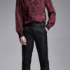 Chemise jacquard dentelle et serpent Rouge Chemise jacquard dentelle et serpent Rouge