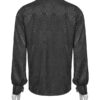 Chemise jacquard dentelle et serpent Noire Chemise jacquard dentelle et serpent Noire