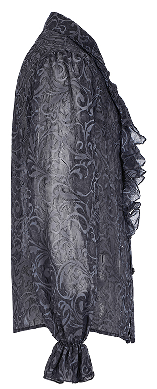 Chemise à motif brocart embossé