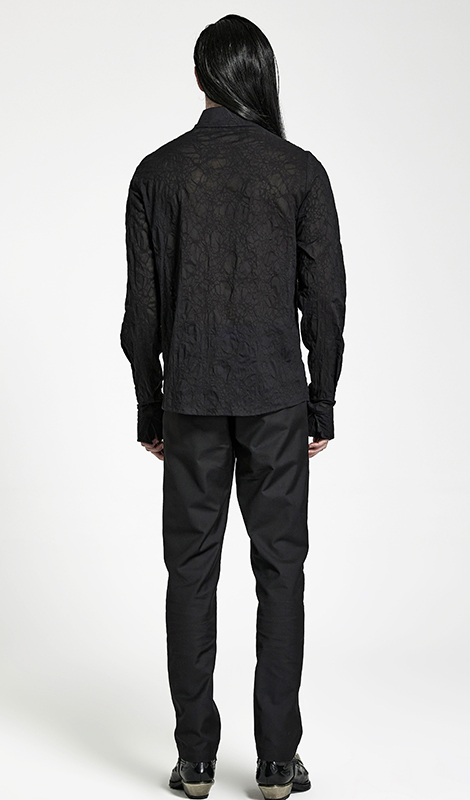 Chemise jacquard à laçages Chemise jacquard à laçages