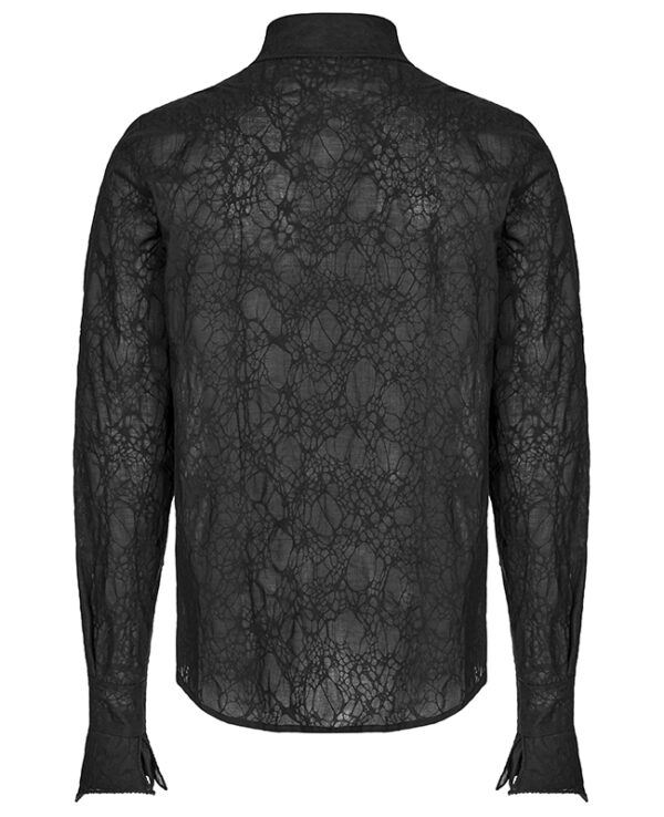 Chemise jacquard à laçages Chemise jacquard à laçages