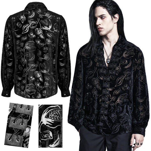 Chemise velours Monstroplante