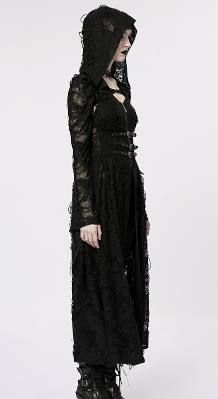 Veste robe dentelle destroy