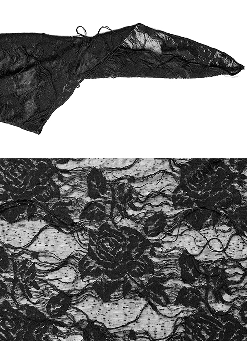 Veste robe dentelle destroy