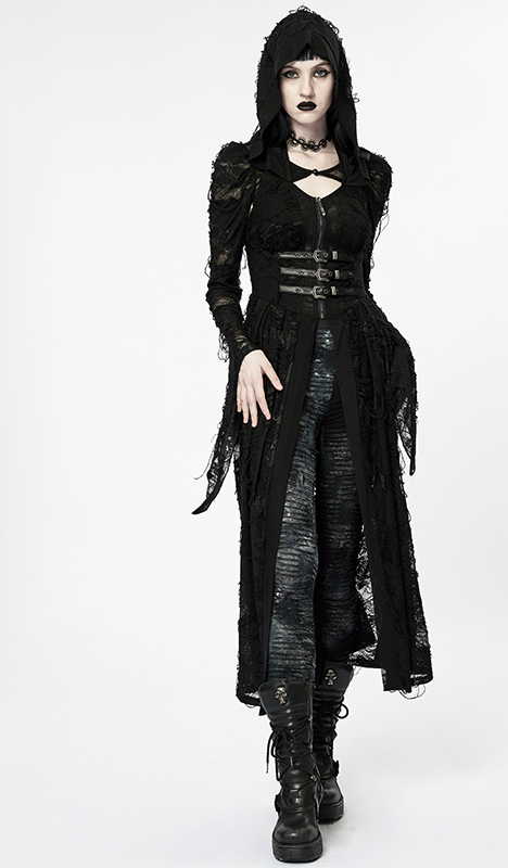 Veste robe dentelle destroy