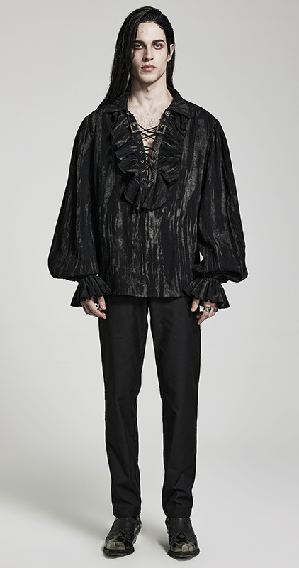 Chemise à effet délavé