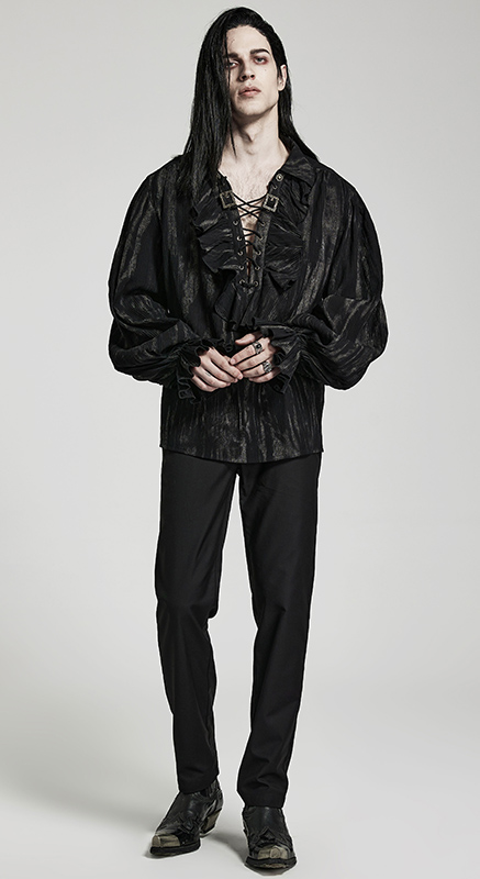 Chemise à effet délavé