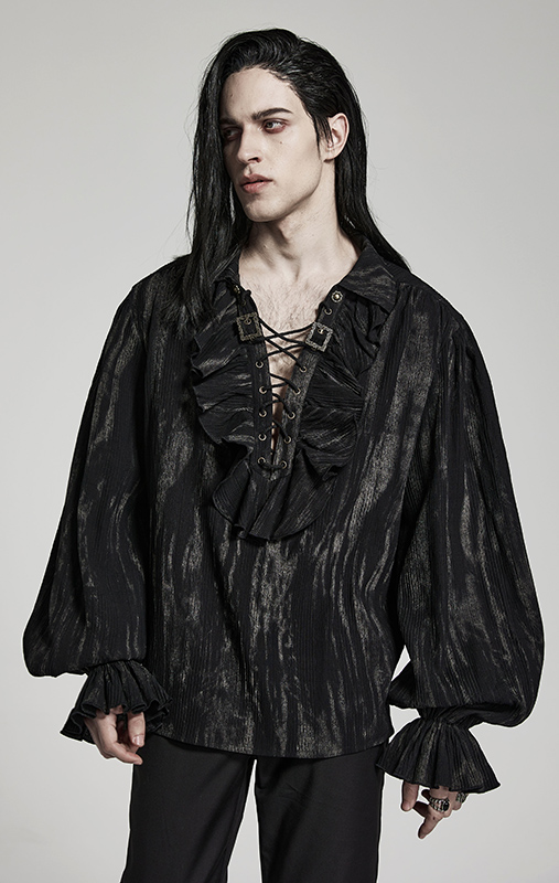 Chemise à effet délavé