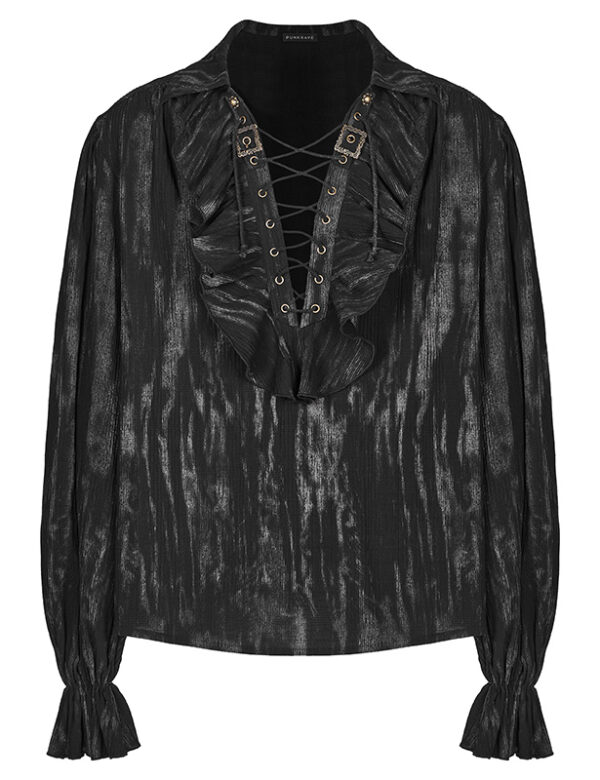 Chemise à effet délavé