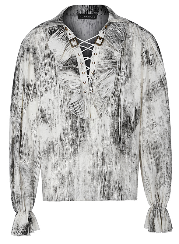 Chemise à effet vieilli