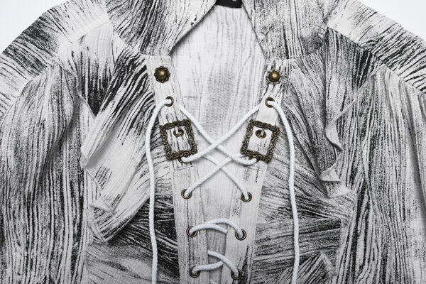 Chemise à effet vieilli