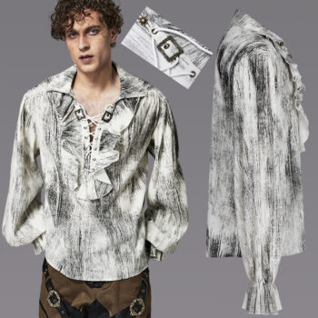 Chemise à effet vieilli