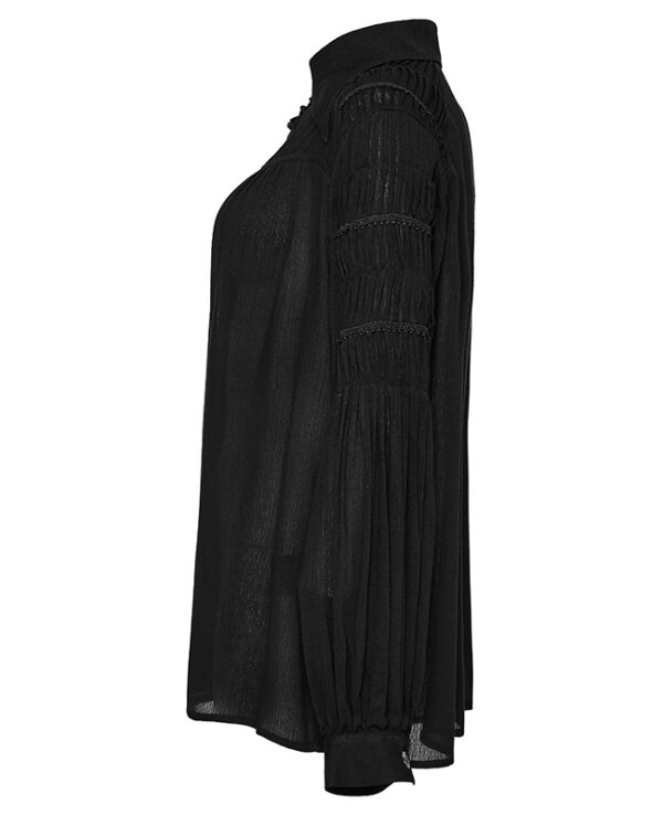 Chemise à laçage Noire