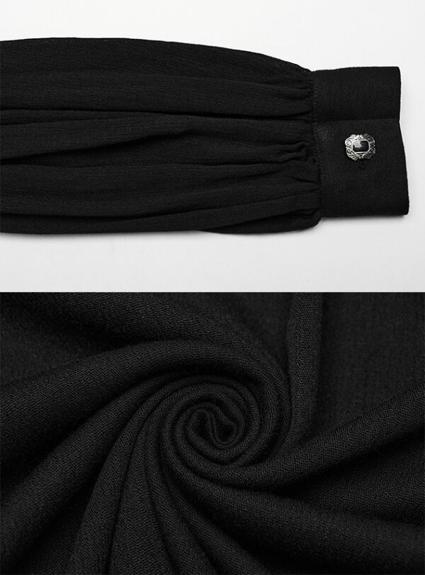 Chemise à laçage Noire