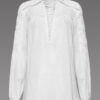 Chemise à laçage Blanche