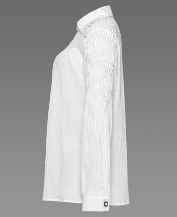 Chemise à laçage Blanche